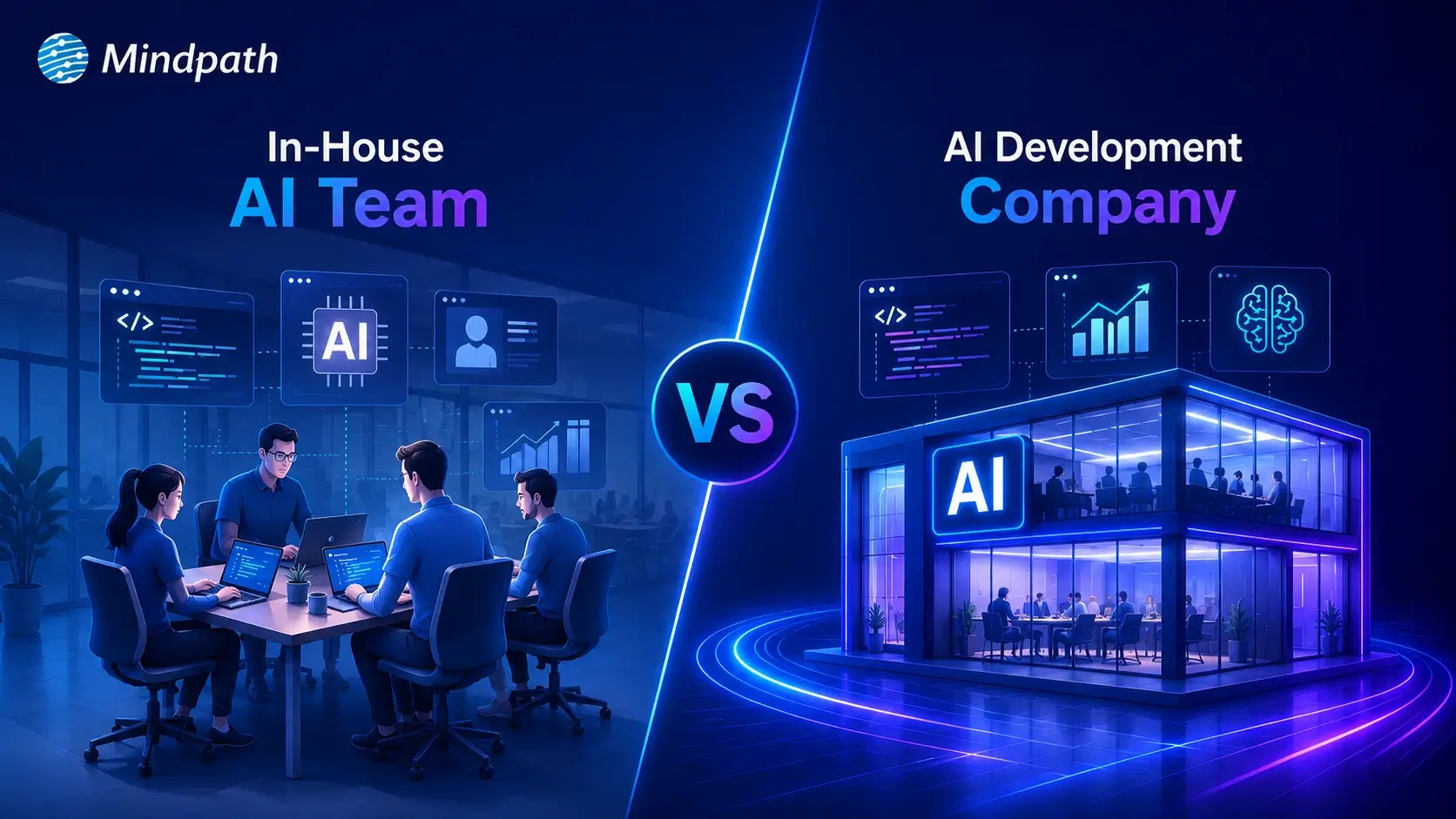 in-house vs outsourcing AI development